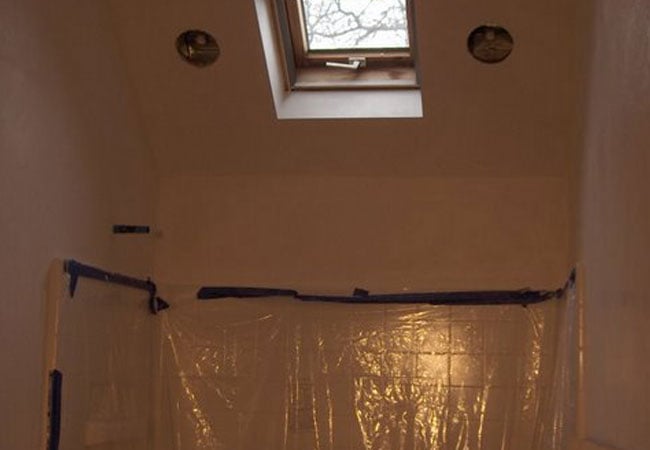 Bathroom fan and wiring installation in New Seabury by At Design Remodel, Mashpee