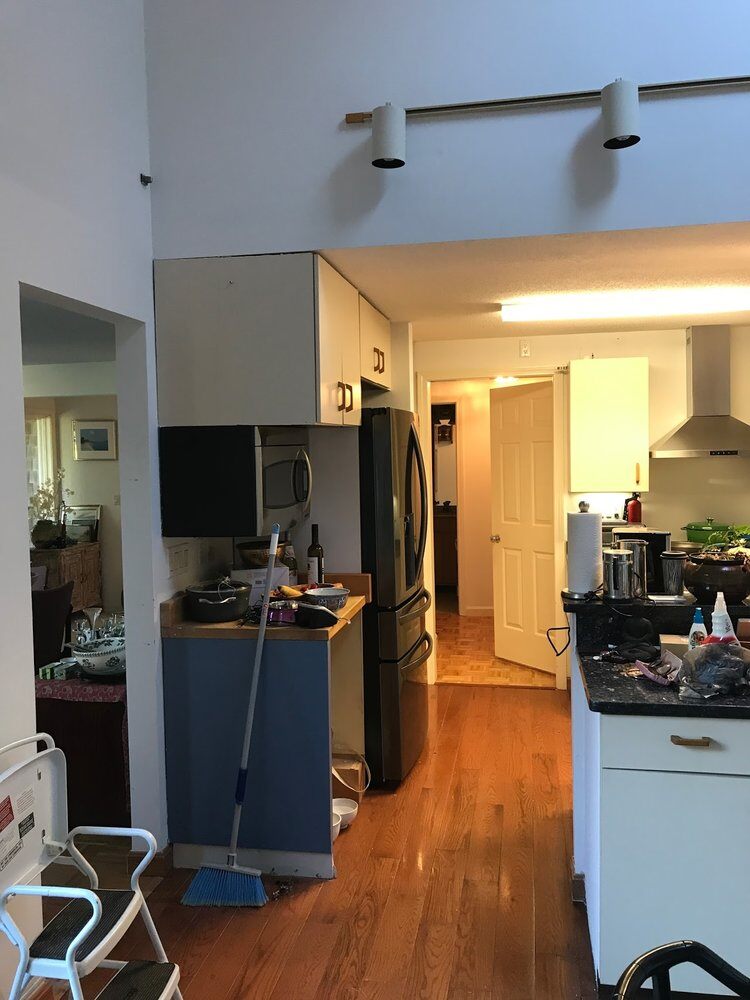 Outdated kitchen setup before renovation in Yarmouthport by At Design Remodel, Mashpee